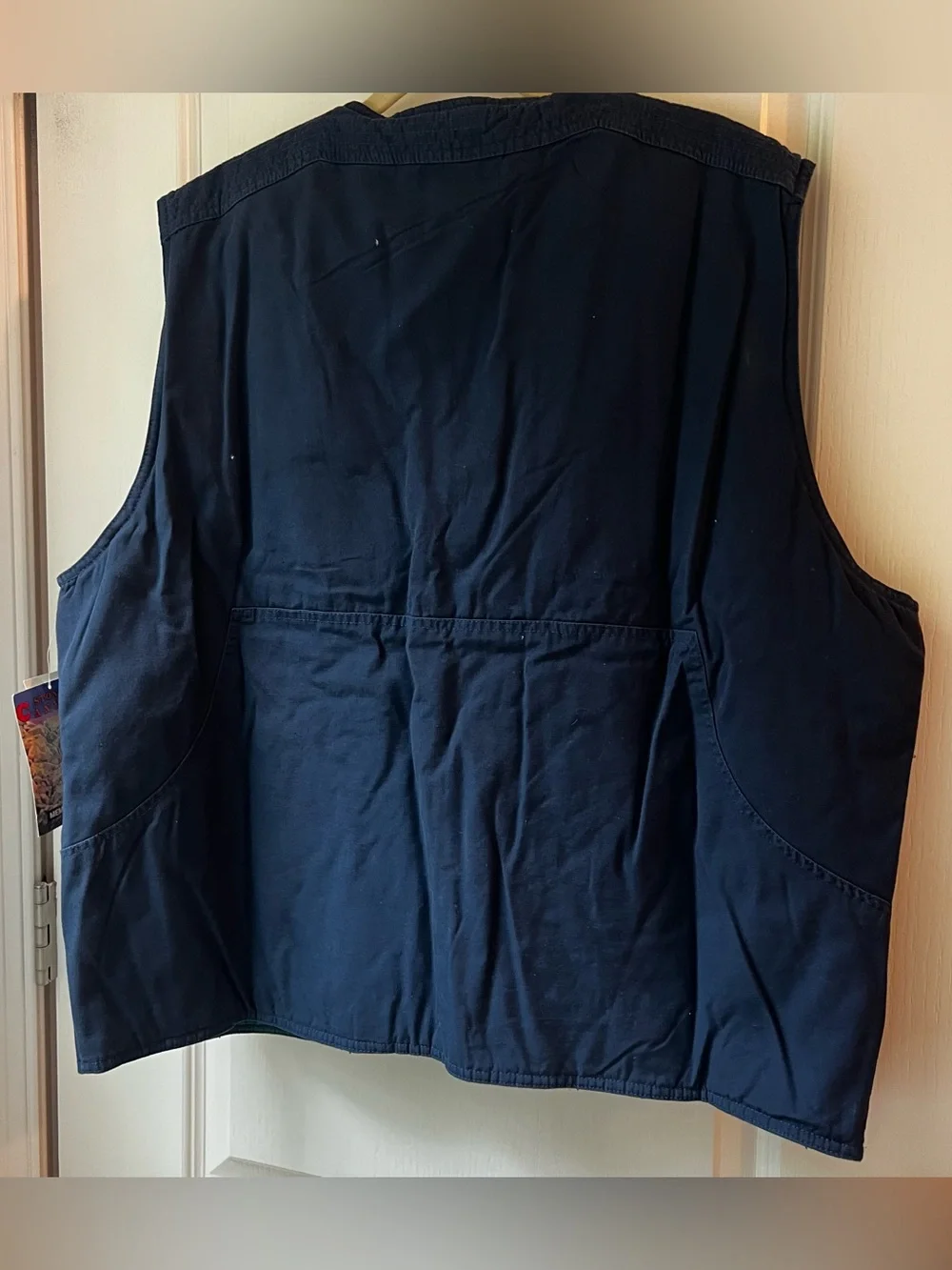 NWT Members only Stone Canyon Navy blue vest utility field vest   size XL
